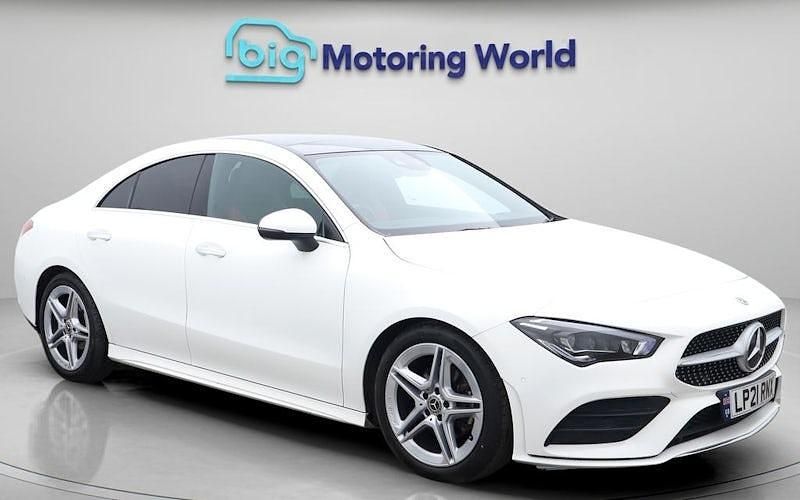 Used Mercedes CLA180 AMG line 136 HP (100 kW) 2021 White Sedan