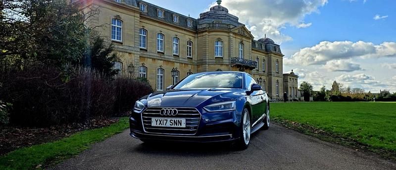 Used Audi A5 S-Line 190 HP (139 kW) 2017 Blue Coupe