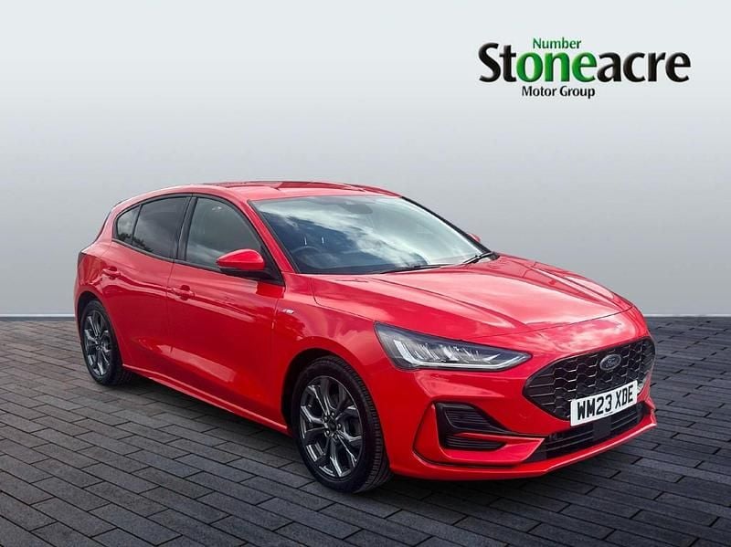 Red Used 2023 Ford Focus ST-Line Hatchback | £13,299 (Good price) - Image 1/4