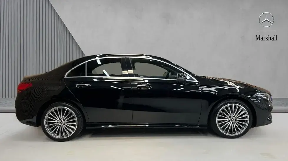 Used Mercedes A250 AMG Line Premium Plus 218 HP (160 kW) 2023 Cosmos black metallic