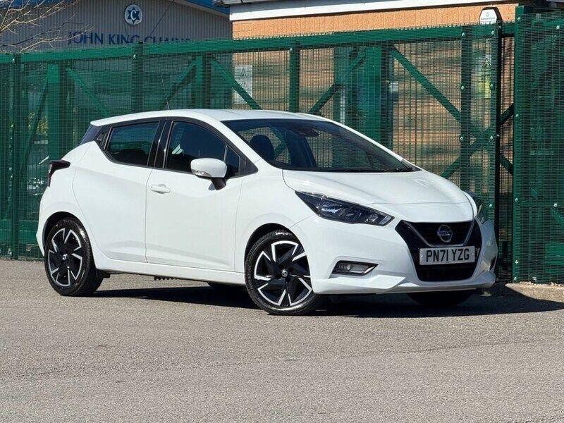 White Used 2021 Nissan Micra Acenta Hatchback | £13,590 (Fair price) - Image 1/4