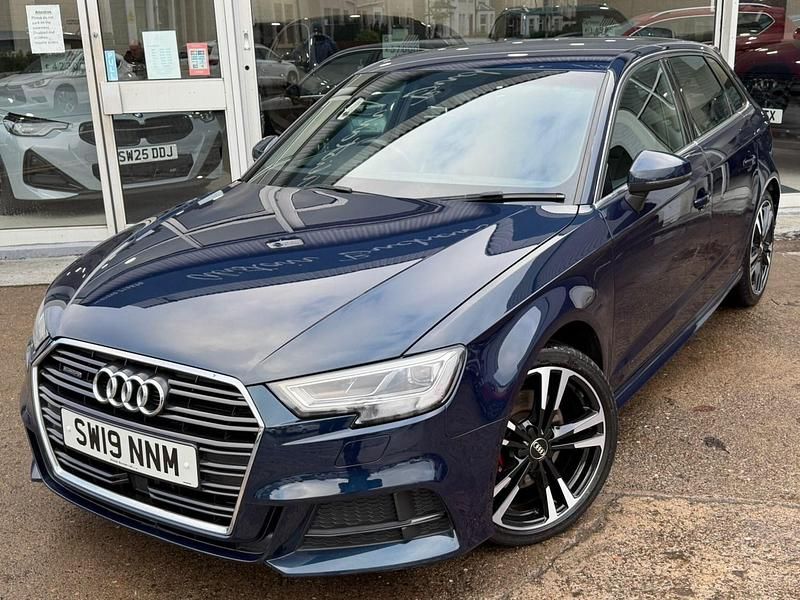 Used Audi A3 Sportback S-Line 2019 Blue Hatchback