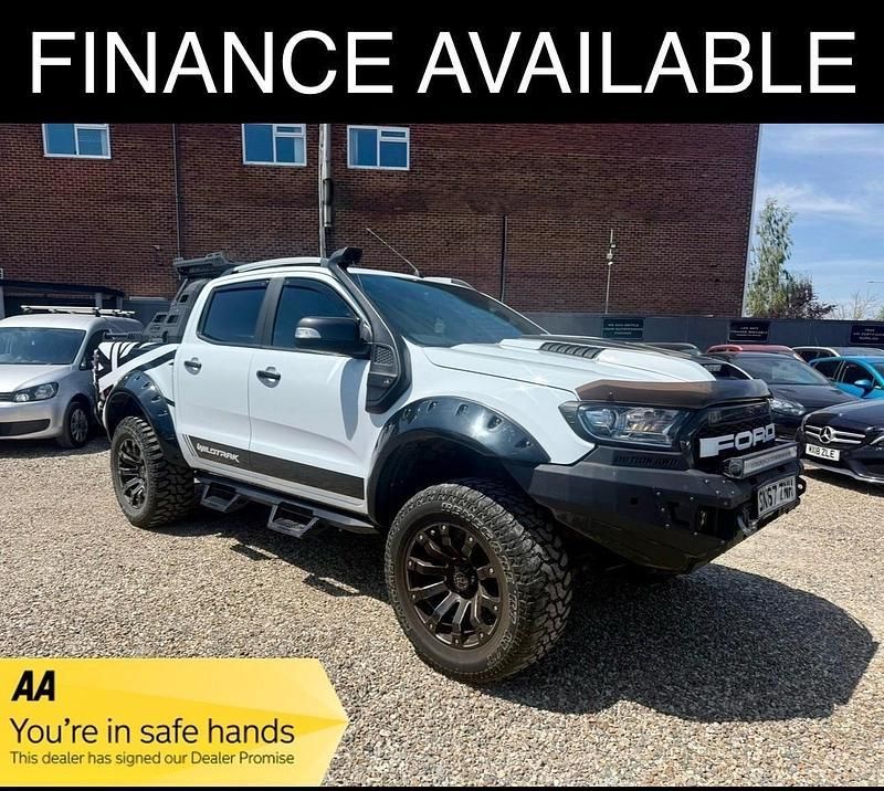 White Used 2017 Ford Ranger Wildtrack Pickup | £24,995 (Expensive) - Image 1/4