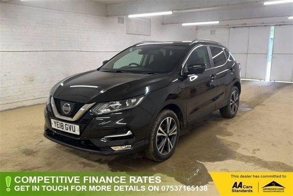 Black Used 2018 Nissan Qashqai N-Connecta SUV | £14,382 (Fair price) - Image 1/1