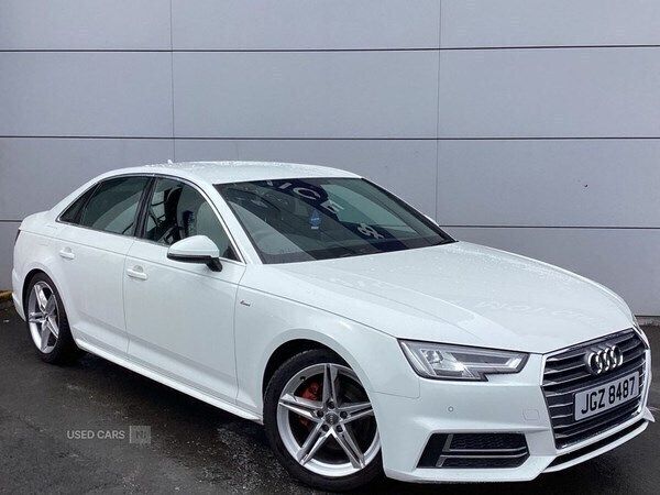 White Used 2018 Audi A4 S-Line Sedan | £13,950 (Fair price) - Image 1/4