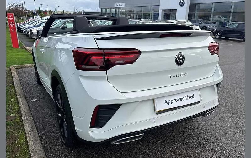 Used VW T-Roc Cabriolet R-line 150 HP (110 kW) 2024 White Cabriolet