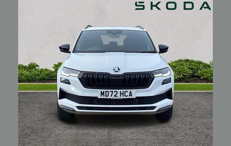 Used Skoda Karoq SportLine 147 HP (108 kW) 2023 Moon white metallic SUV