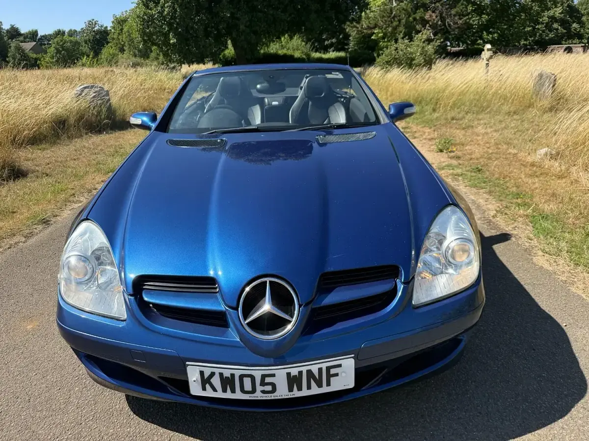 Used Mercedes SLK350 272 HP (200 kW) 2005 Blue Cabriolet