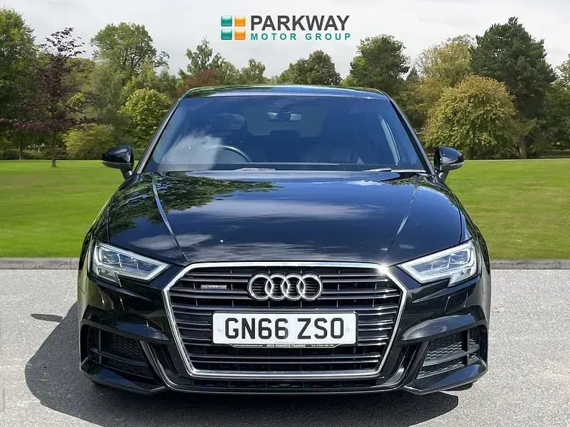 Used Audi A3 S-Line 150 HP (110 kW) 2016 Black Hatchback