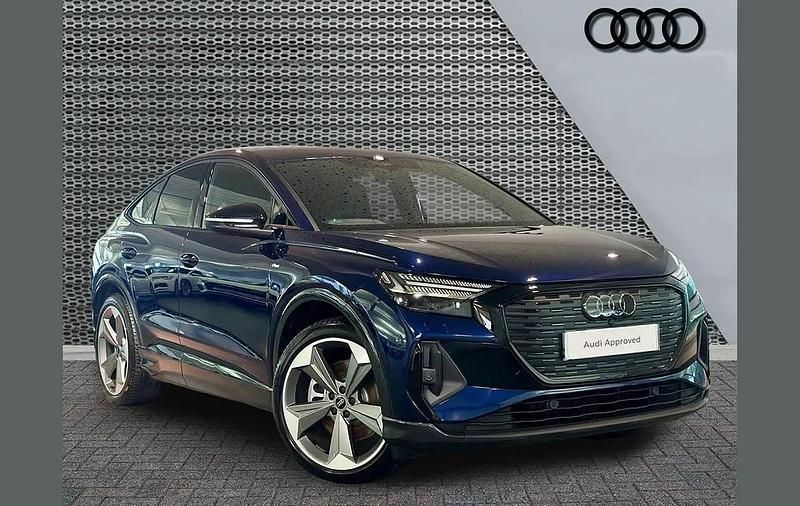 Used Audi Q4 Sportback e-tron Black Edition 206 kW (281 HP) 2025 Blue SUV