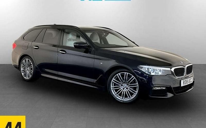 Black Used 2018 BMW 520 M Sport Estate | £18,995 (Fair price) - Image 1/2