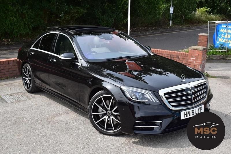 Black Used 2018 Mercedes S350 AMG Line Premium Plus Sedan | £26,995 (Fair price) - Image 1/4