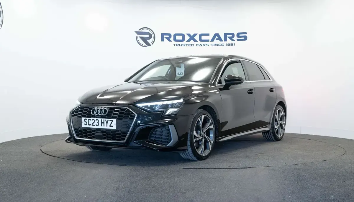Used Audi A3 Sportback S-Line 110 HP (80 kW) 2023 Black Hatchback