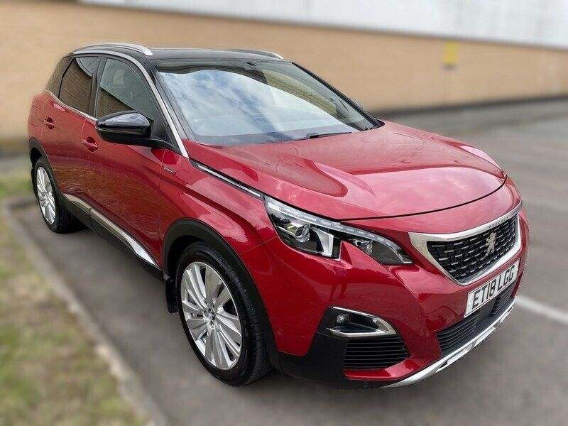 Red Used 2018 Peugeot 3008 Premium SUV | £11,495 (Fair price) - Image 1/4