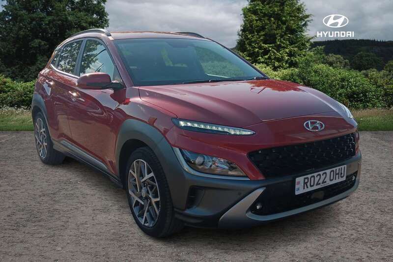 Red Used 2022 Hyundai Kona Premium SUV | £17,899 (Fair price) - Image 1/4