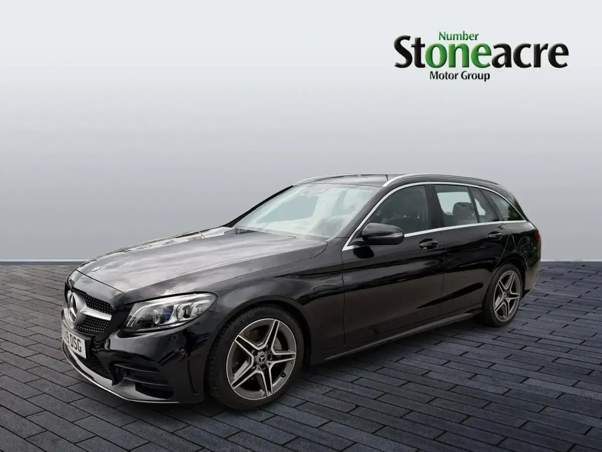 Used Mercedes C220 AMG Line Premium 191 HP (140 kW) 2019 Black Estate