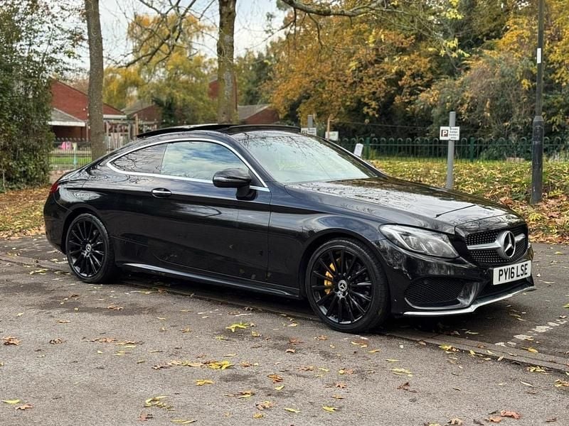 Black Used 2016 Mercedes C200 AMG Line Premium Coupe | £13,795 (A bit pricey) - Image 1/4