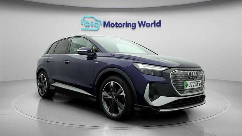 Used 2022 Audi Q4 e-tron S-Line SUV | £22,100 - Image 1/4