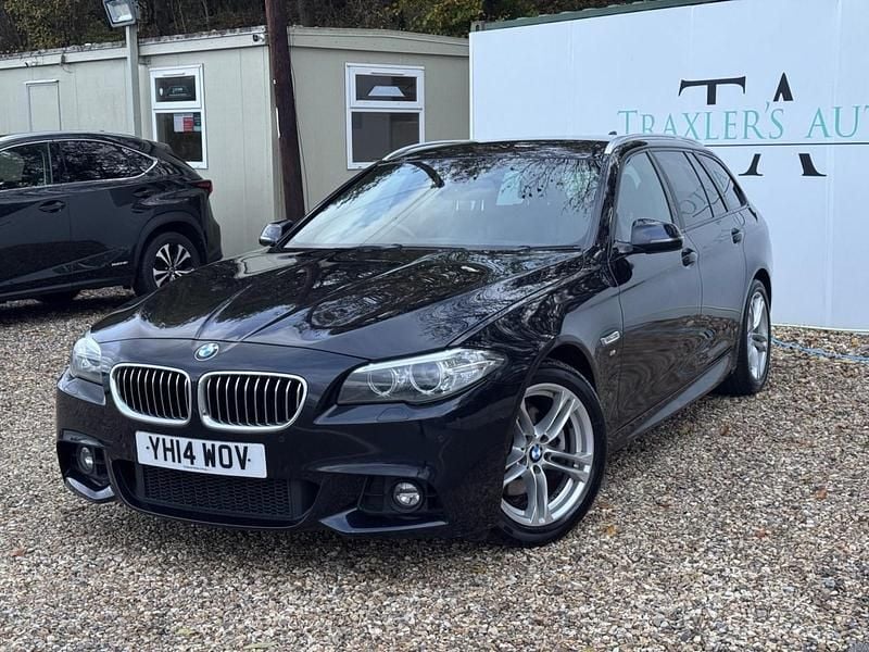 Black Used 2014 BMW 520 M Sport Estate | £9,600 (Fair price) - Image 1/4