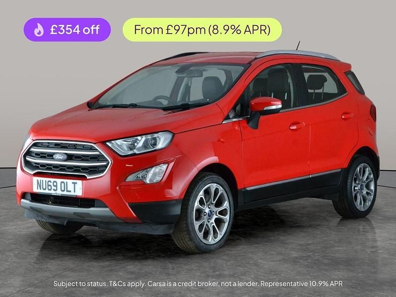 Used Ford Ecosport Titanium 125 HP (91 kW) 2019 Red SUV