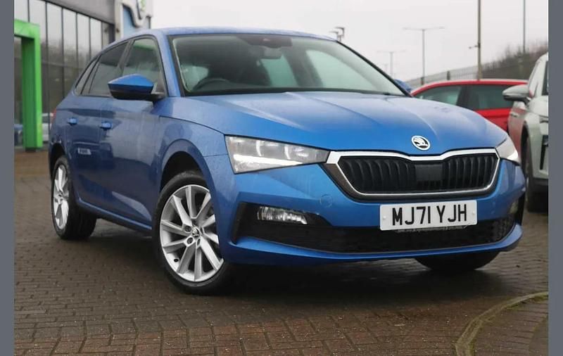 Used Skoda Scala SE L 108 HP (79 kW) 2021 Blue Hatchback
