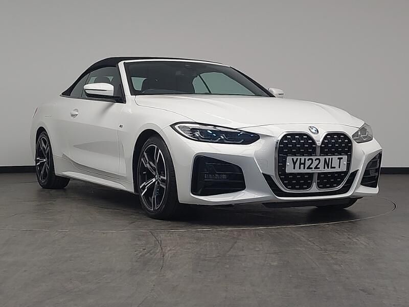 White Used 2022 BMW 420 M Sport Cabriolet | £26,898 (Good price) - Image 1/4