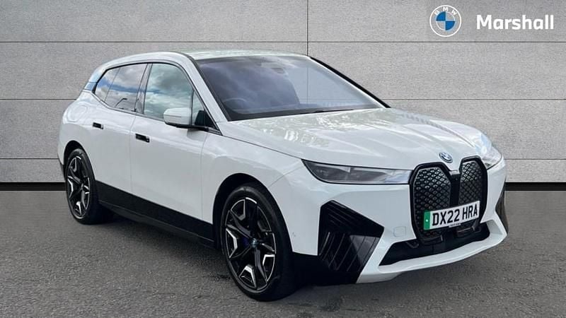 Alpine white Used 2022 BMW iX M Sport SUV | £49,591 (Fair price) - Image 1/4