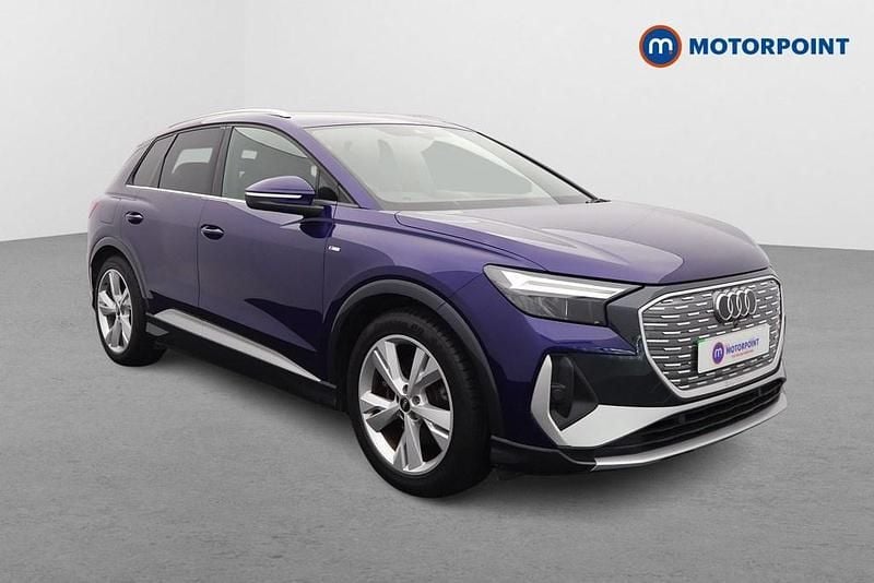 Blue Used 2021 Audi Q4 e-tron S-Line SUV | £21,349 (Fair price) - Image 1/4