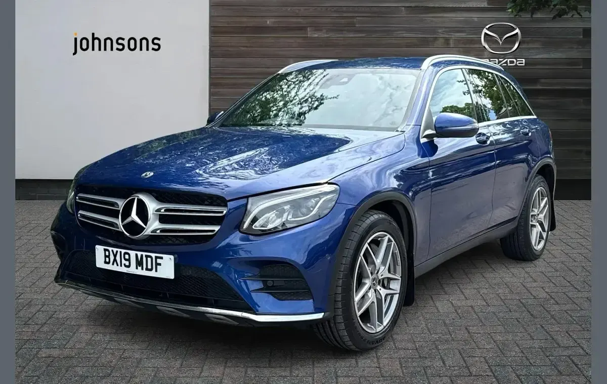 Used Mercedes GLC220 AMG line 168 HP (123 kW) 2019 Blue SUV