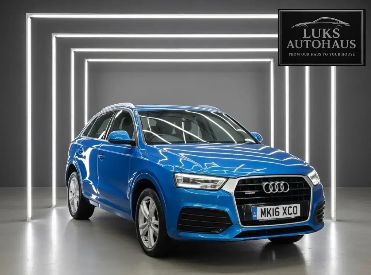 Begagnad Audi Q3 S-Line 150 HK (110 kW) 2016 Blå SUV