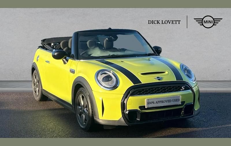 Yellow Used 2022 Mini Cooper S Cabriolet Classic Cabriolet | £17,995 (Good price) - Image 1/4