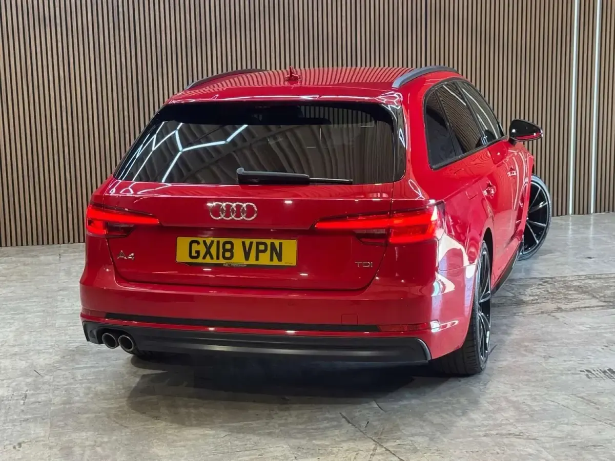 Used Audi A4 Black Edition 190 HP (139 kW) 2018 Red Estate