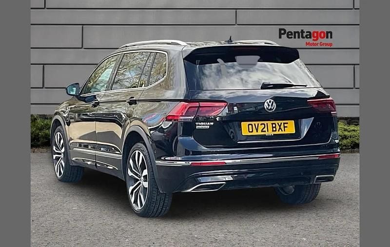 Used VW Tiguan Allspace R-line 150 HP (110 kW) 2021 Black SUV