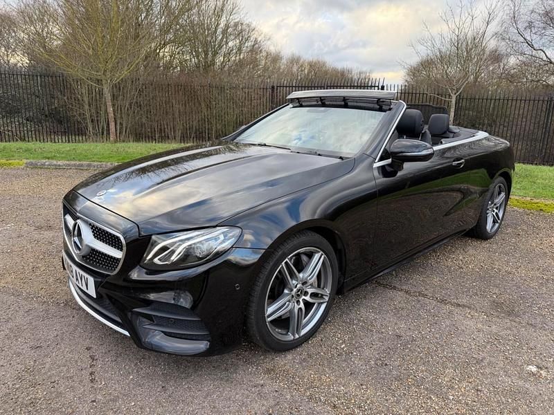 Used Mercedes E400 AMG line 2018 Black Cabriolet