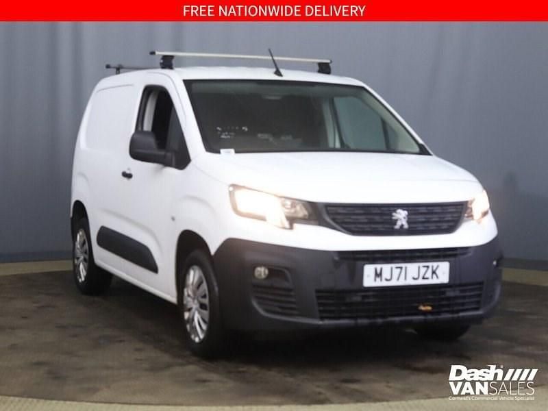 White Used 2021 Peugeot Partner Premium Van | £10,250 (Fair price) - Image 1/3
