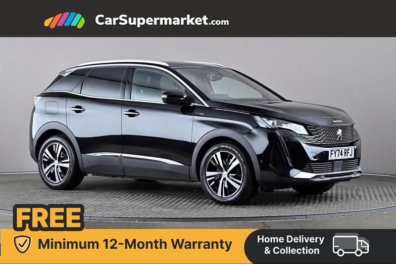 Black Used 2024 Peugeot 3008 GT Hatchback | £21,497 (Fair price) - Image 1/4