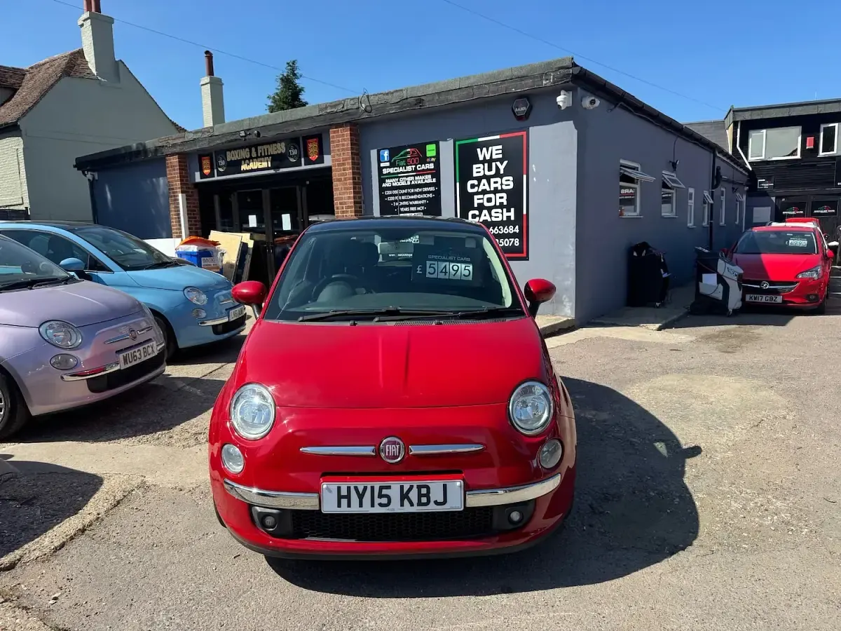 Used Fiat 500 Lounge 2015 Red Hatchback