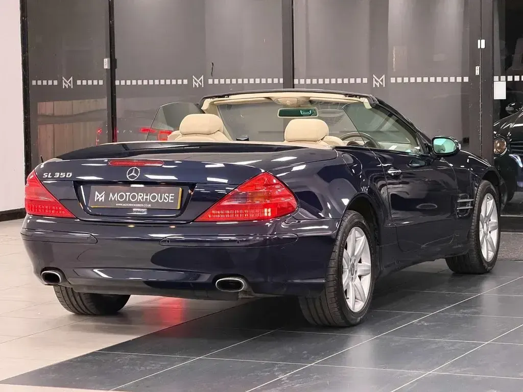 Used Mercedes SL350 245 HP (180 kW) 2003 Blue Cabriolet
