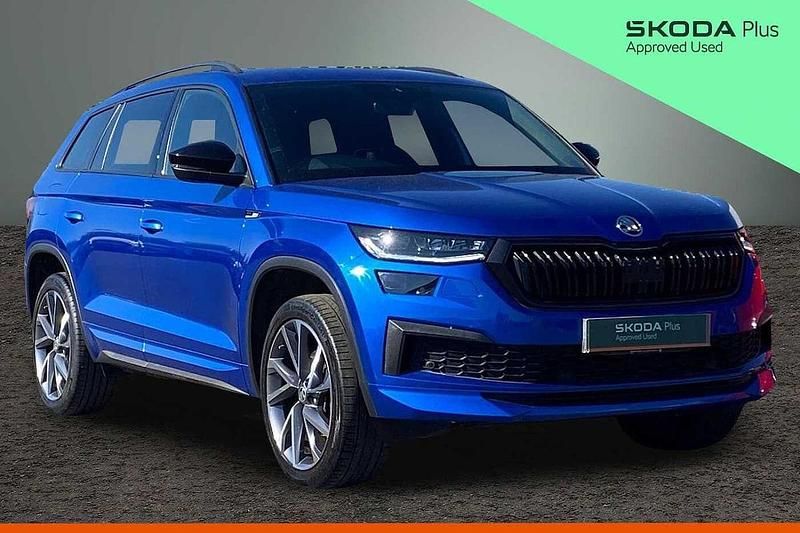 Used Skoda Kodiaq SportLine 110 HP (80 kW) 2023 Race blue metallic SUV