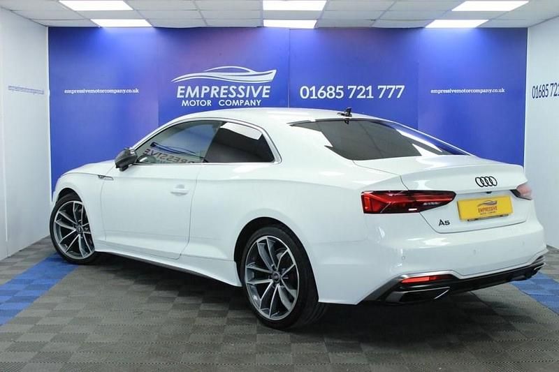 Used Audi A5 S-Line 190 HP (139 kW) 2021 White Coupe