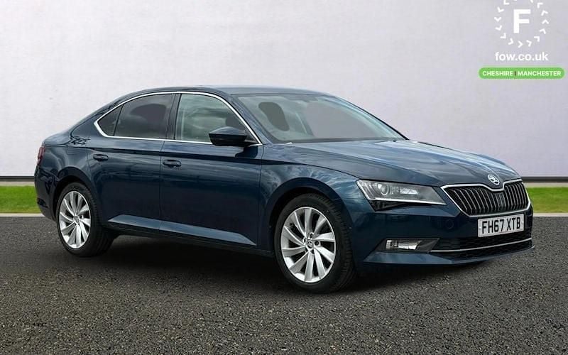 Blue Used 2018 Skoda Superb SE L Executive Hatchback | £13,999 (Good price) - Image 1/4
