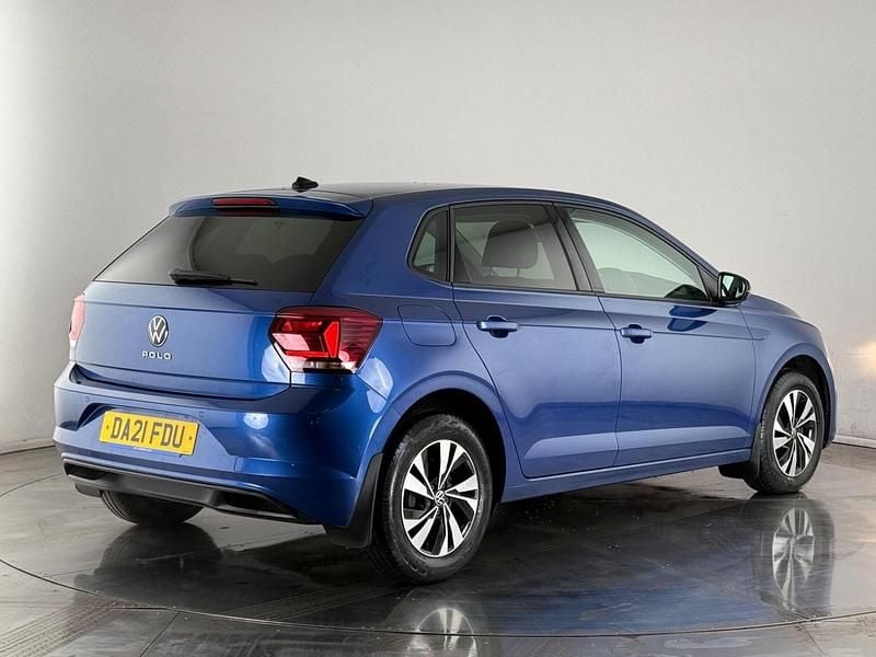 Used VW Polo Match 95 HP (69 kW) 2021 Blue Hatchback