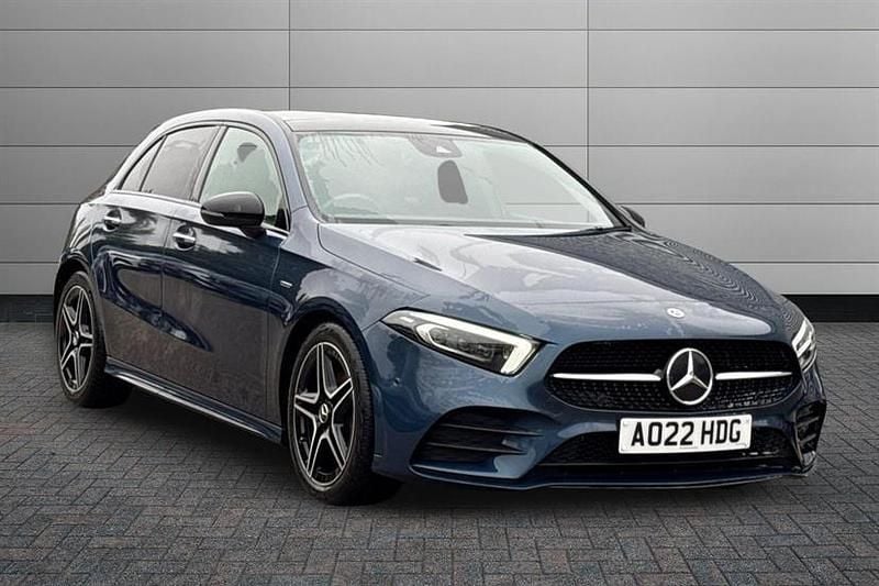 Blue Used 2022 Mercedes A200 AMG Line Premium Plus Hatchback | £21,990 (Expensive) - Image 1/4