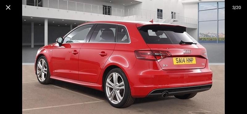 Used Audi A3 S-Line 2014 Red Hatchback