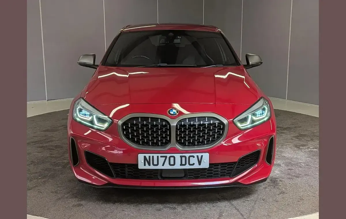 Used BMW M135 Comfort Edition 301 HP (221 kW) 2021 Red Hatchback