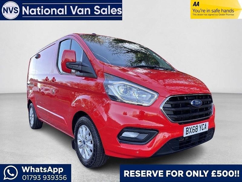 Used Ford Transit Custom Limited 130 HP (95 kW) 2019 Red Van