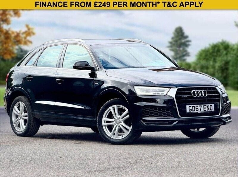 Black Used 2017 Audi Q3 S-Line SUV | £12,250 (Fair price) - Image 1/4