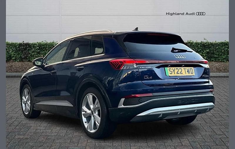 Used Audi Q4 e-tron S-Line 150 kW (204 HP) 2022 Blue SUV
