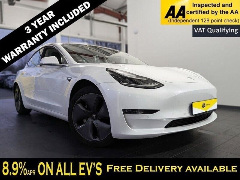 White Used 2020 Tesla Model 3 Long Range Sedan | £15,795 (Good price) - Image 1/2
