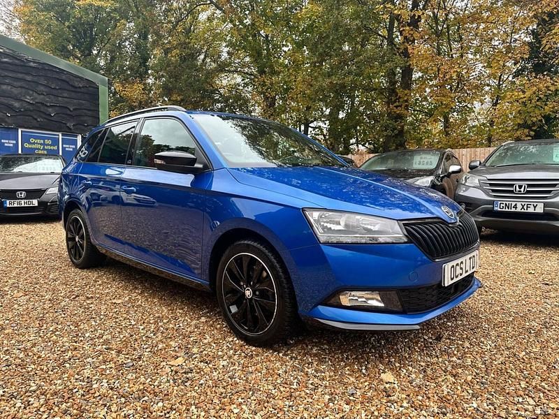 Blue Used 2019 Skoda Fabia Monte Carlo Estate | £7,995 (Fair price) - Image 1/4